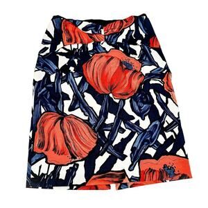 Moulinette Soeurs Poppies Fantastic Flower Pattern Printed Skirt Size 8